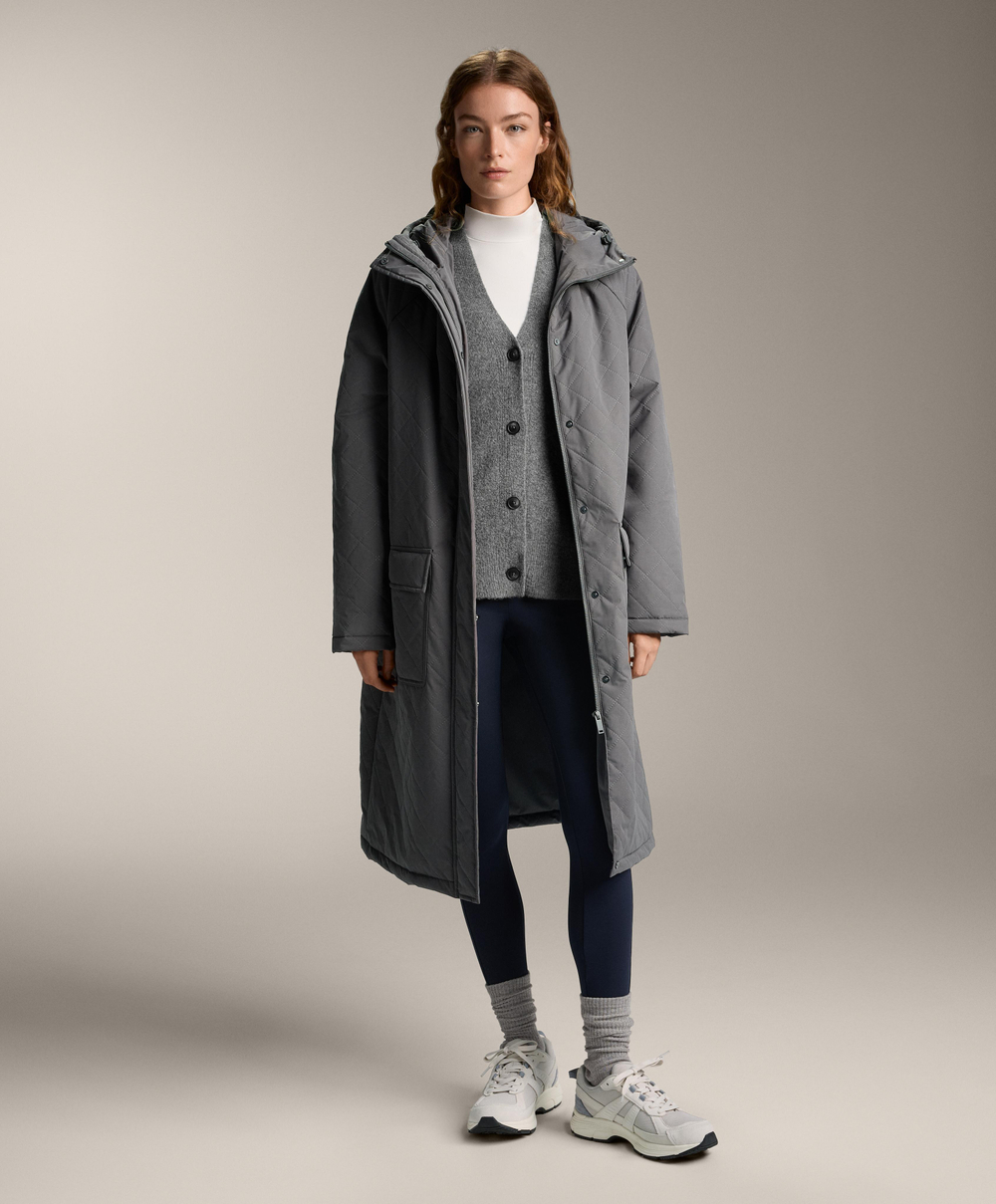 OYSHO Теплые легинсы с высокой посадкой и карманами длиной до щиколотки, синий