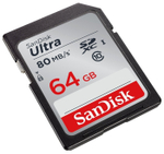 Карта памяти Sandisk 64GB Ultra 80MB/s SDHC (Class 10)