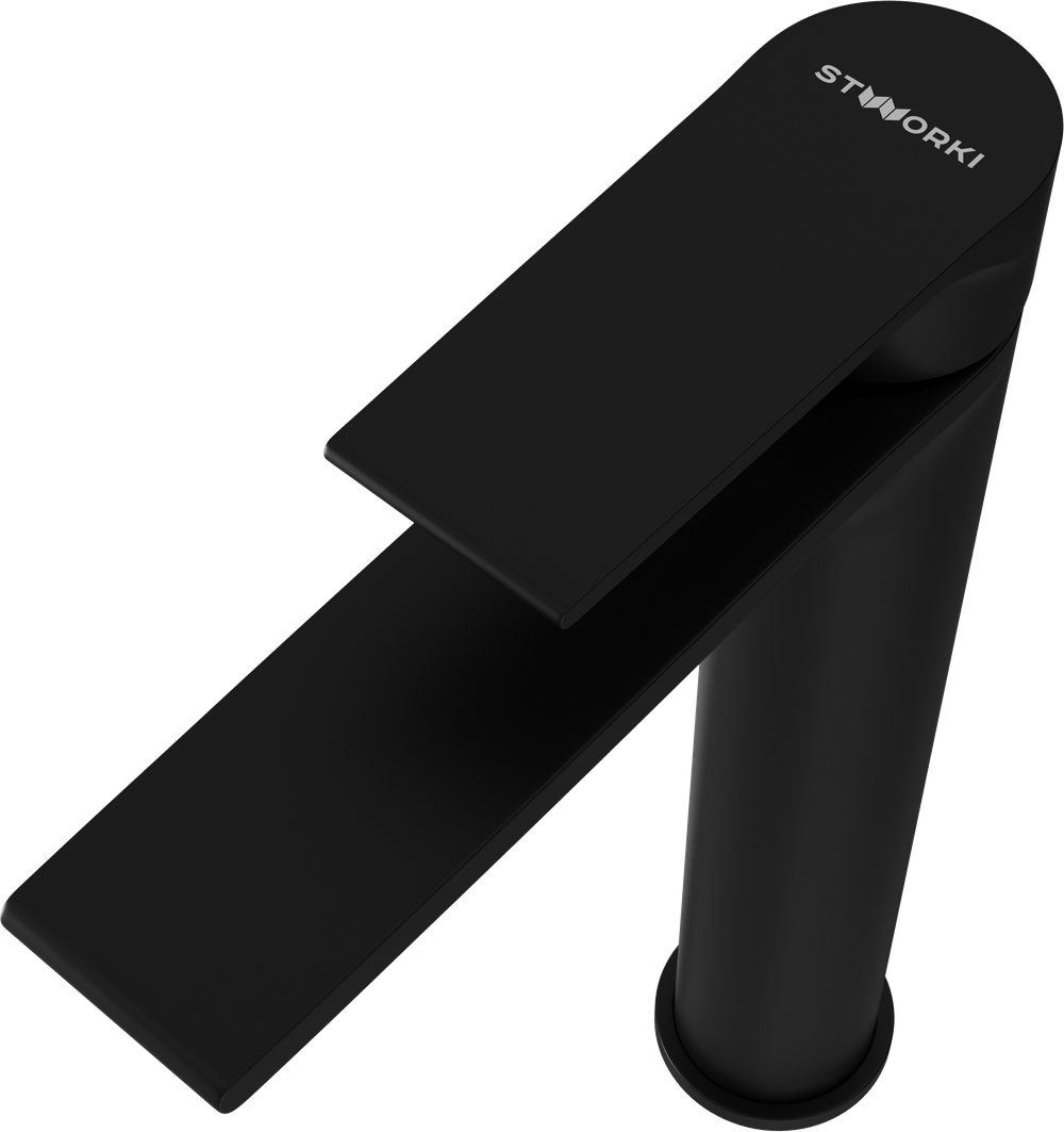 Смеситель для раковины STWORKI Колдинг S32020BK черный