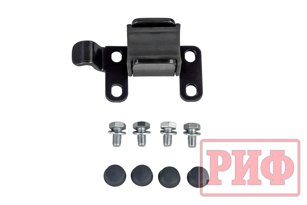 Бампер силовой задний Toyota Land Cruiser 78 2007+ с квадратом под фаркоп, калиткой и фонарями РИФ