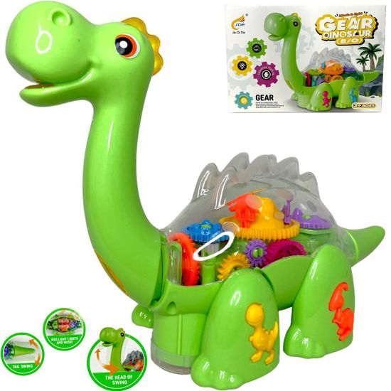 Интерактивный  "Динозавр Шестерёнки " ( свет, звук )