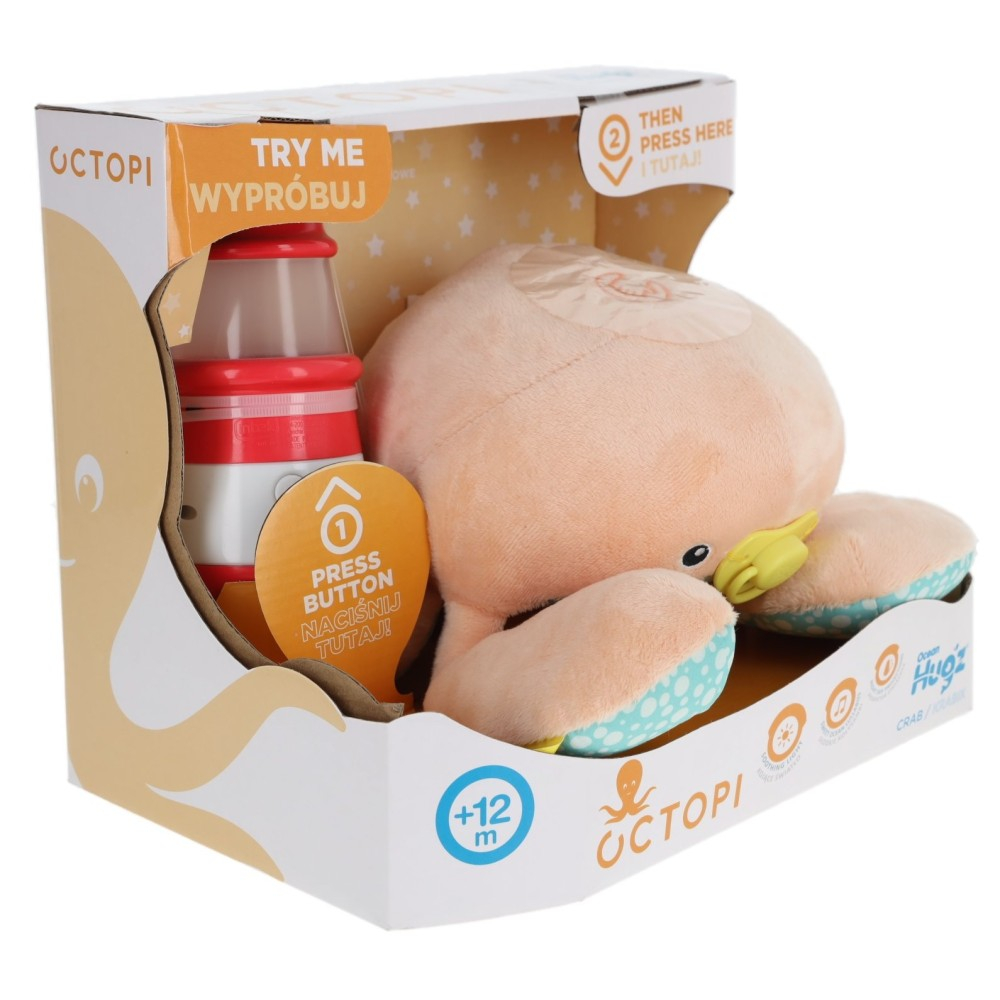 Мягкая игрушка TM Toys Ocean Hugz 1748 DKM6883 Краб с проектором-маяком DKM6883 — фото 1