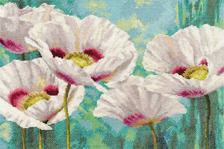 "Белые маки"-2-38 вышивка