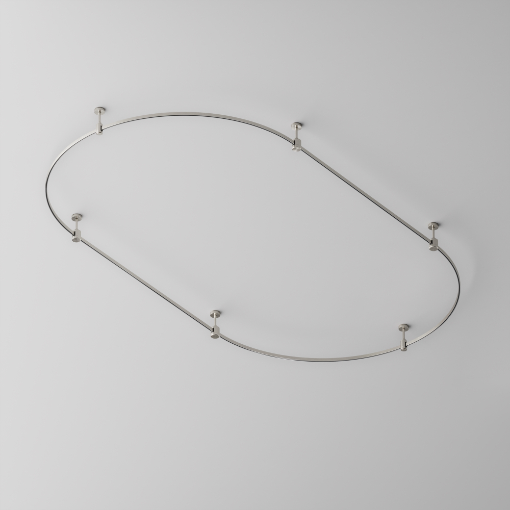 Шинопровод магнитный круглый из полукругов Maytoni FLARITY TRX154-2SR-D1200-PT, D1200