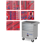 Набор инструментов &quot;ЛИДЕР&quot; в серой тележке, 270 предметов МАСТАК 52-05270G