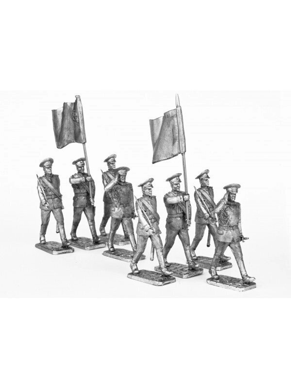 Оловянный солдатик Парад. Знаменная группа 2 со знаменем Победы