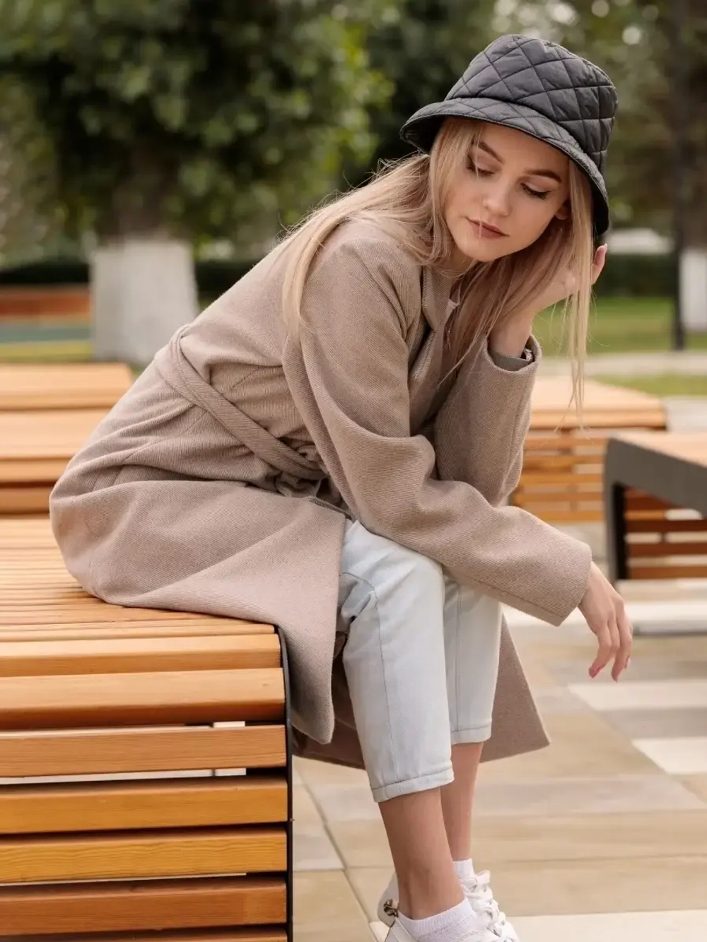 Панама теплая весенняя на флисе