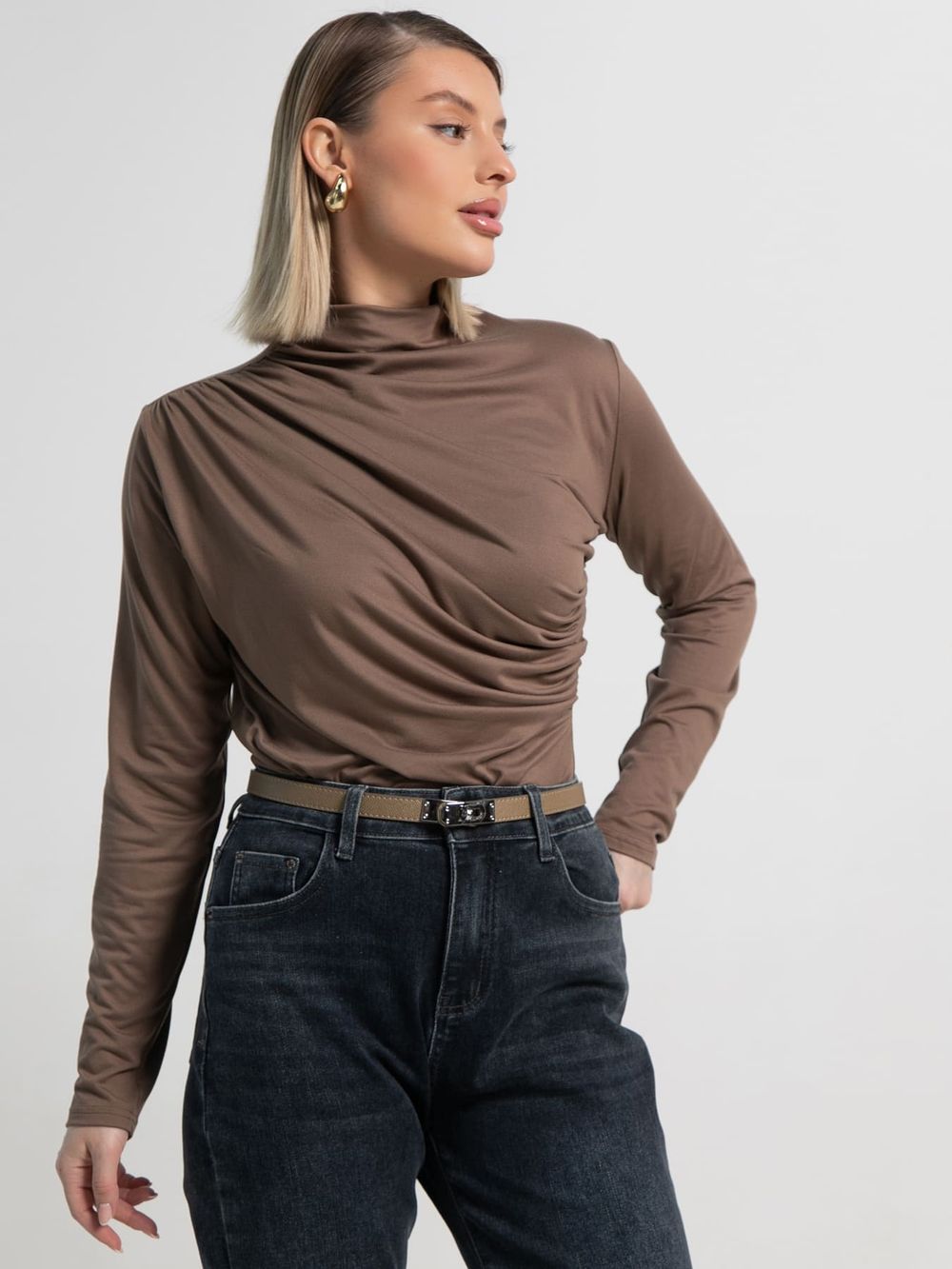 Лонгслив Тайна сердца (коричневый) Б15510-7М LT Collection