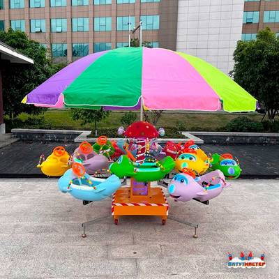 Электрическая Аттракцион карусель «Веселые виражи», 3,6х3,3 м