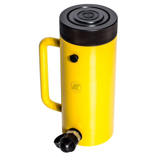 Домкрат грузовой Инстан с фиксирующей гайкой и пружинным возвратом штока ДГ100-500ПГ (100т, ход 500мм)