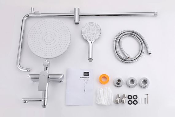 Душевая стойка ABBER Weiss Insel AF8016N с изливом, хром