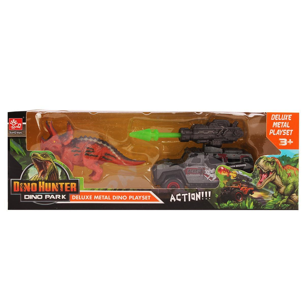 Набор машина с динозавром, коробка SQ90888-2A