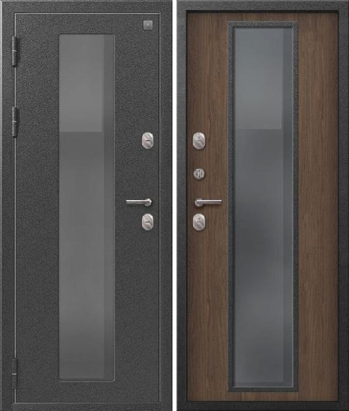 Входная дверь SEZAM Термо Т-1000 Серебро антик - Миндаль