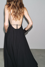 Длинное платье с завязками zw collection
