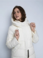 Куртка зимняя удлиненная с капюшоном