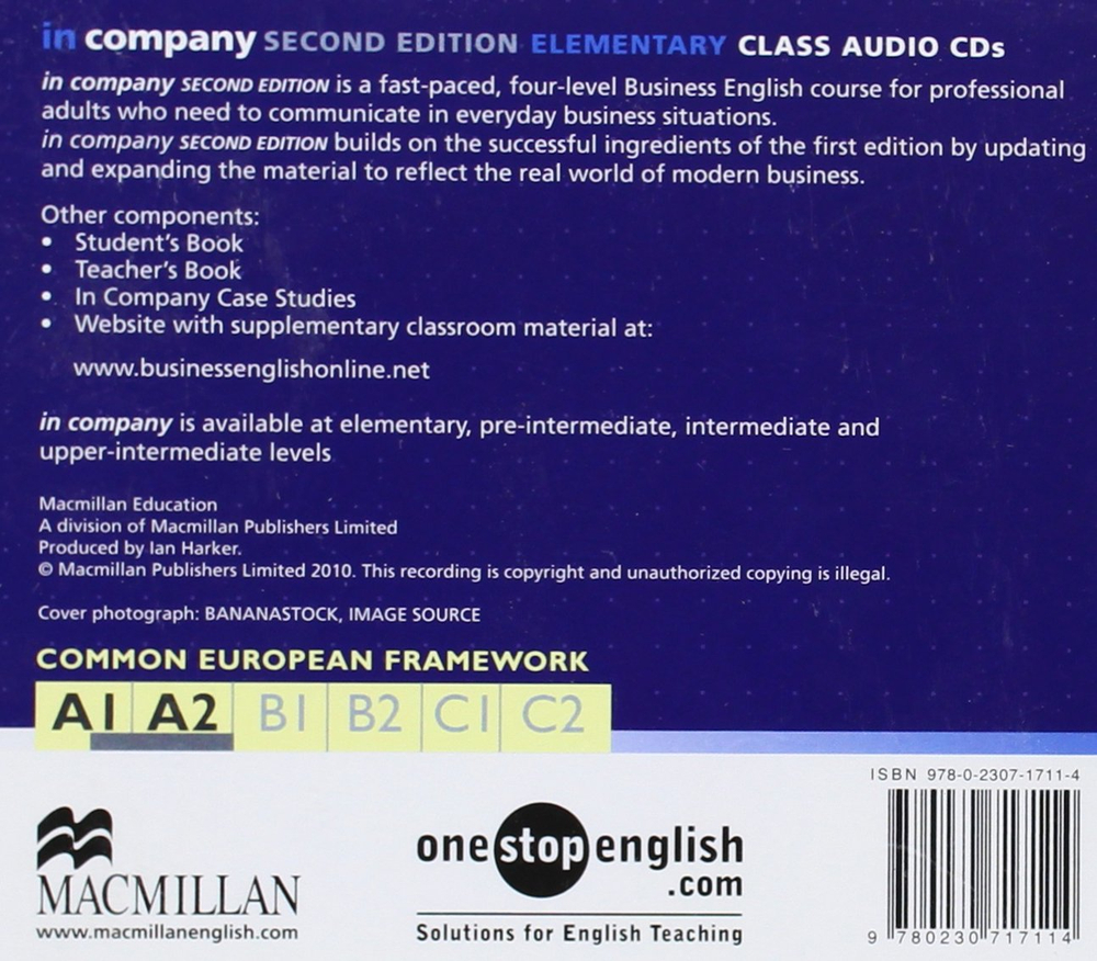 In Company (Second Edition) Elementary Class Audio CD (2) !! ДИСК !!