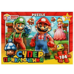 Пазл 104эл. "Суперприключения" коробка 4660254419919