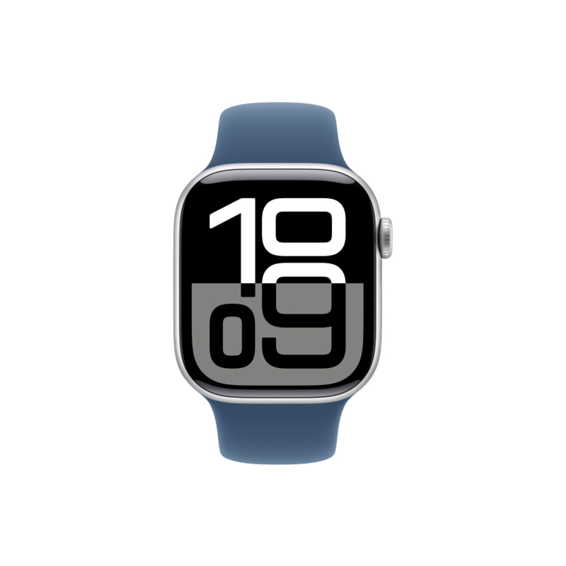 Умные часы Apple Watch Series 10 42mm Silver Aluminum Case with Sport Band Denim S/M