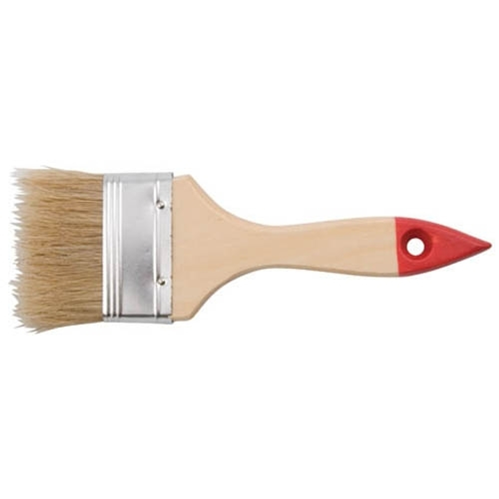 Кисть плоская 50мм Стандарт натуральная щетина Hobbi 01-1-020