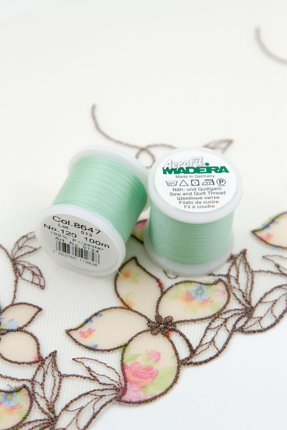 Нитки швейные Madeira aerofil №120 Col. 8647 пастельно-ментоловый (100 м)
