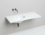 Раковина врезная снизу столешницы Salini MAREA 12 1101209M 54,5 из искусственного камня S-Stone, белая матовая