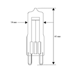 Лампа галогенная 25Вт капсула прозрачная G9 3000К 230В Camelion 5845