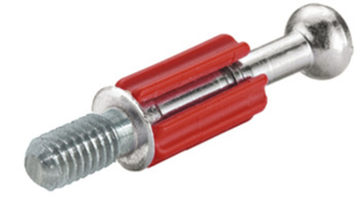 Болт MINIFIX 15, М6 6,5х7,5х34мм, сталь/пластмасса, БЕЗ РАСПОР. МУФТЫ, без покрытия"262.28.690