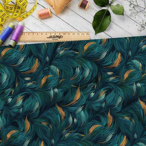 Ткань премиум сатин живописный мир