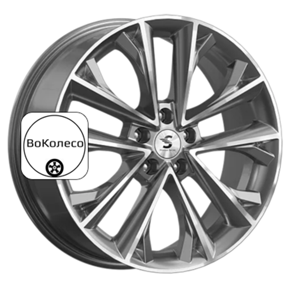 7x18/5x112 ET45 D57,1 КР012 (Karoq/Taos) Diamond Gloss Graphite Premium Series