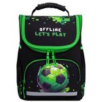 Ранец ПИФАГОР BASIC, 1 отделение, 3 кармана, эргономичная спинка, "Offline", 35х28х18 см, 273139