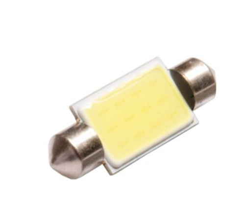 Лампа светодиодная 12V 5W салонный 39 мм белый 1 SMD 2 шт Skyway