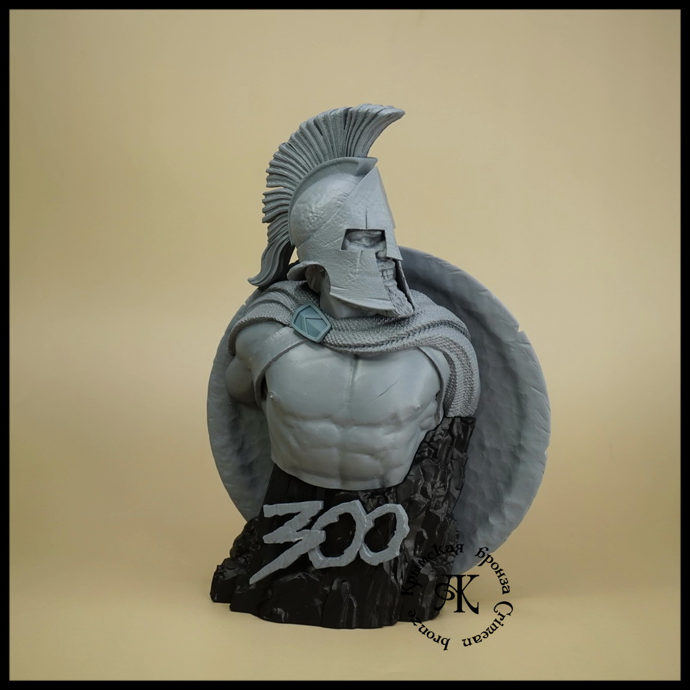 Кабинетная миниатюра , бюст "Леонид" , фотополимер