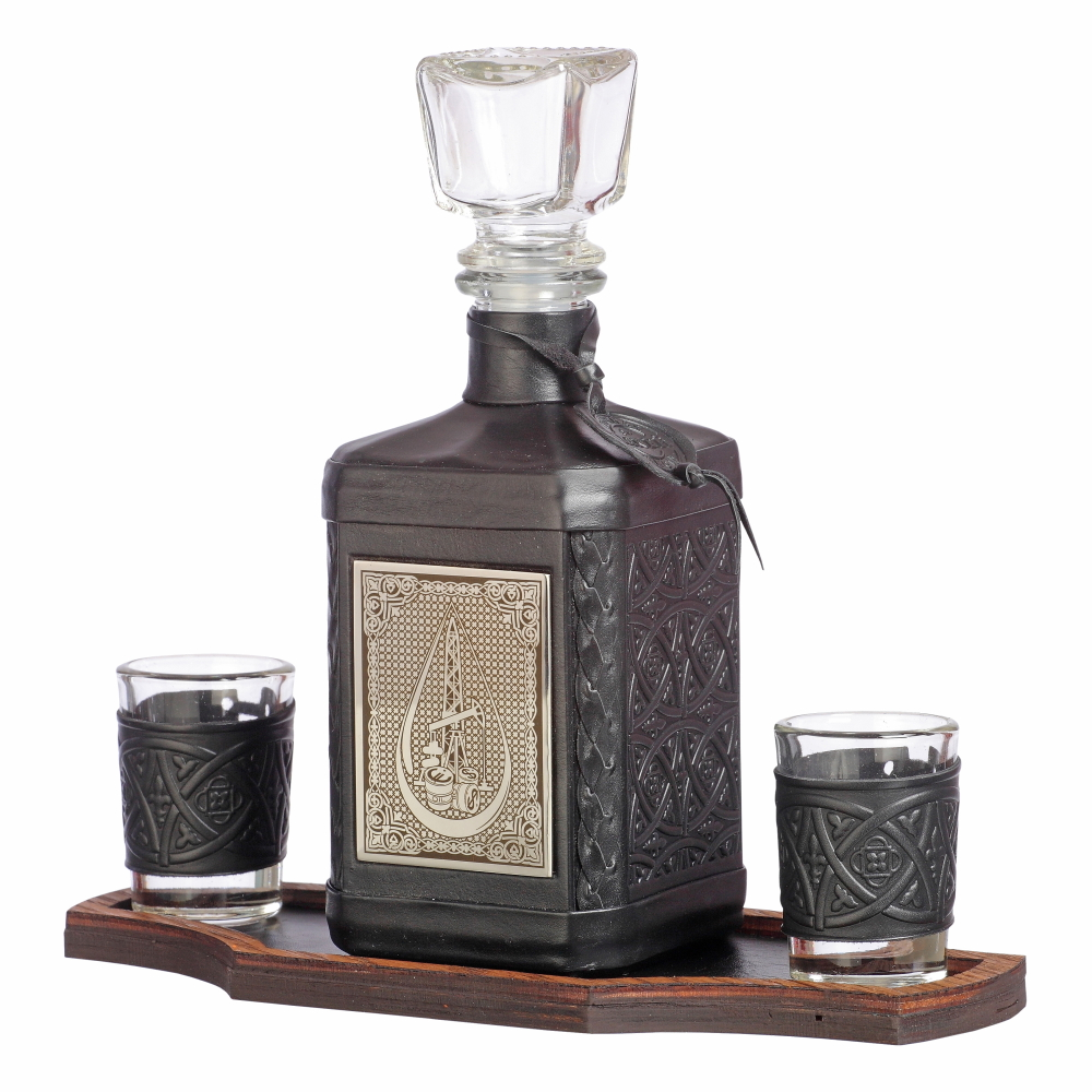 Графин «Нефтегаз-2» с накладкой покрытой никелем