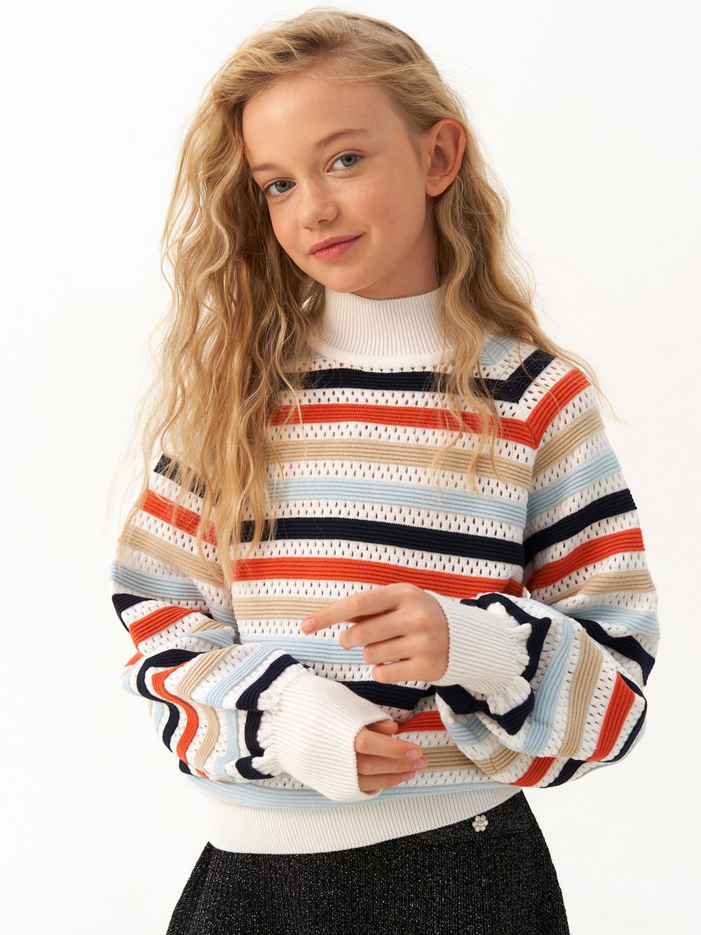 Джемпер для девочки AT1215 мультиколлор