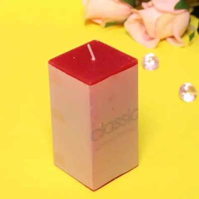 Свеча «Classic» 5*5*10см цвет красный ZD-143