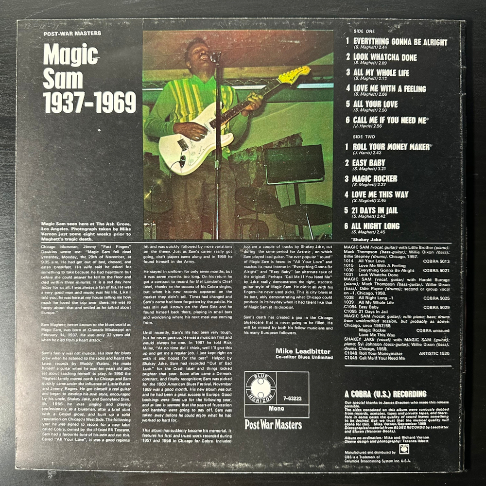 Magic Sam ‎– 1937-1969 (Англия 1970г.)