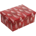 Коробка подарочная «Веселые елочки» 27*20*11,5 см