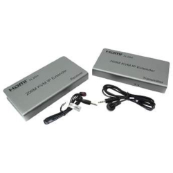 KVM удлинитель ORIENT VE052, HDMI KVM IP extender, HDMI+USB удлинитель до 200 м по витой паре Cat5e / 6, HDMI 1.3, 1080p@60Hz, HDCP, (исп.TCP / IP про-л, код-а H.264, битрейт 8Mbps) пит. от вн. БП 5В / 2А, (31069)