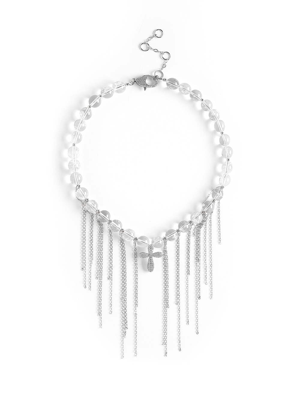 Колье "Mountain Plump Cross" Silver