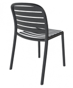 Стул пластиковый Papatya Tarabya-S, антрацит