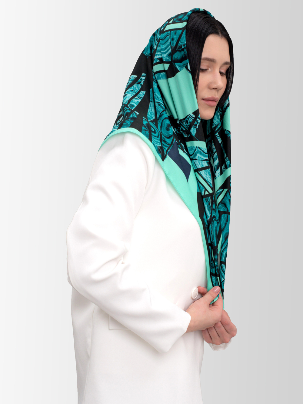 Платок «Малахитовая шкатулка»