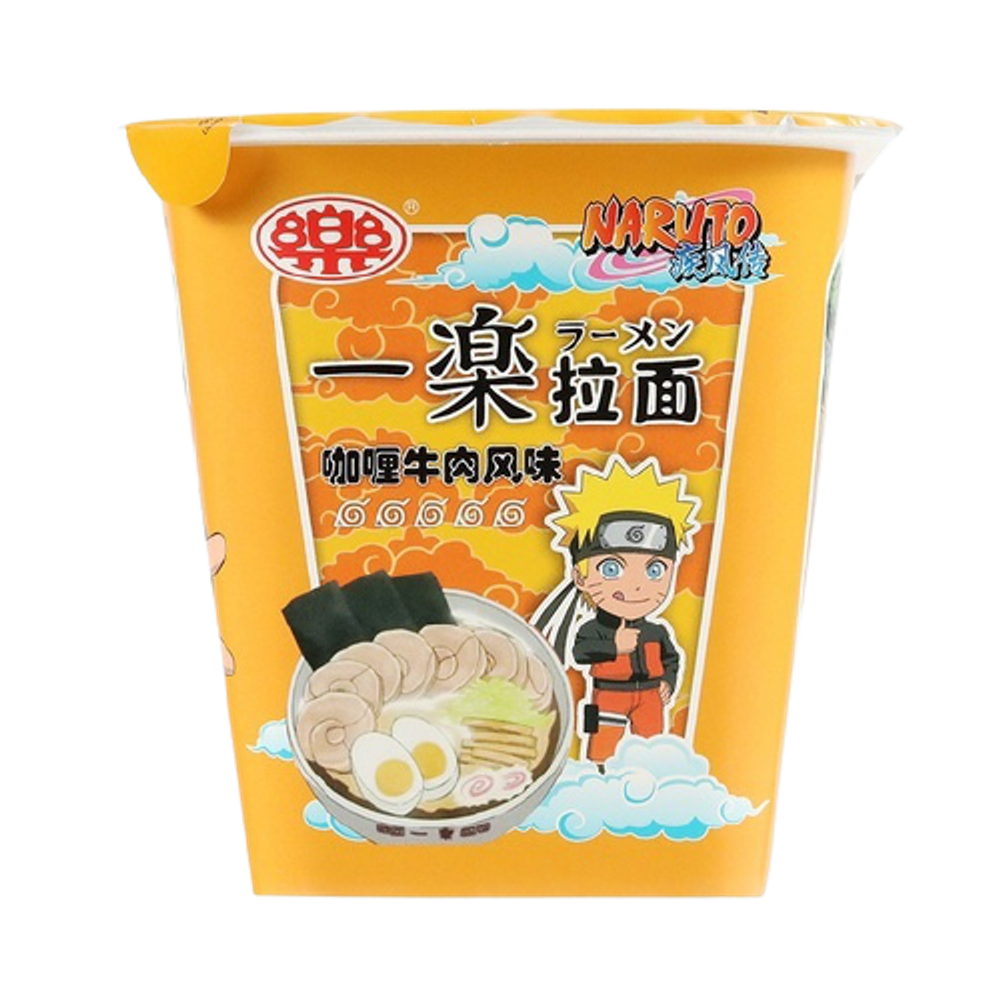 Лапша Yile Noodles Naruto со вкусом говядины в карри