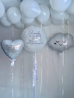Воздушные гелиевые шарики на выписку из роддома №4766