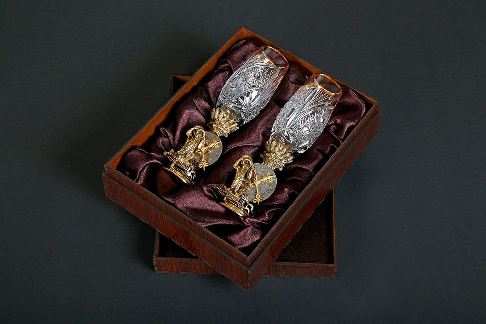 Набор фужеров для водки "Водолей"