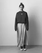 Юбка One Two Silk A-line Silver