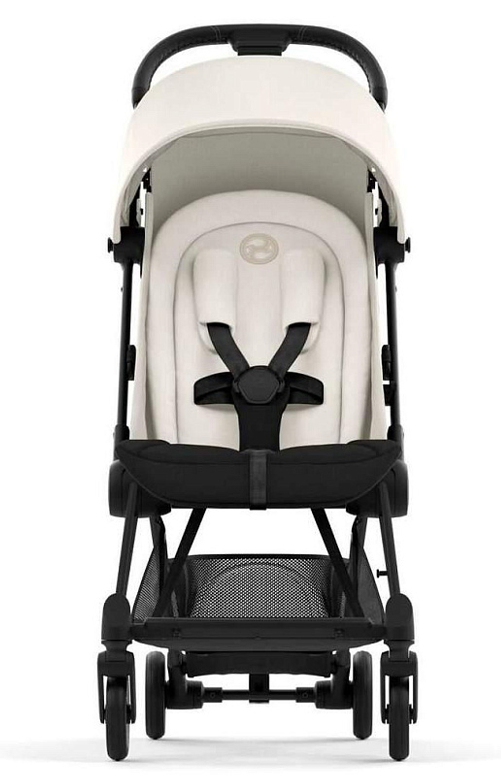 Прогулочная коляска Cybex Coya Off White с дождевиком и бампером/Matt Black 522005617