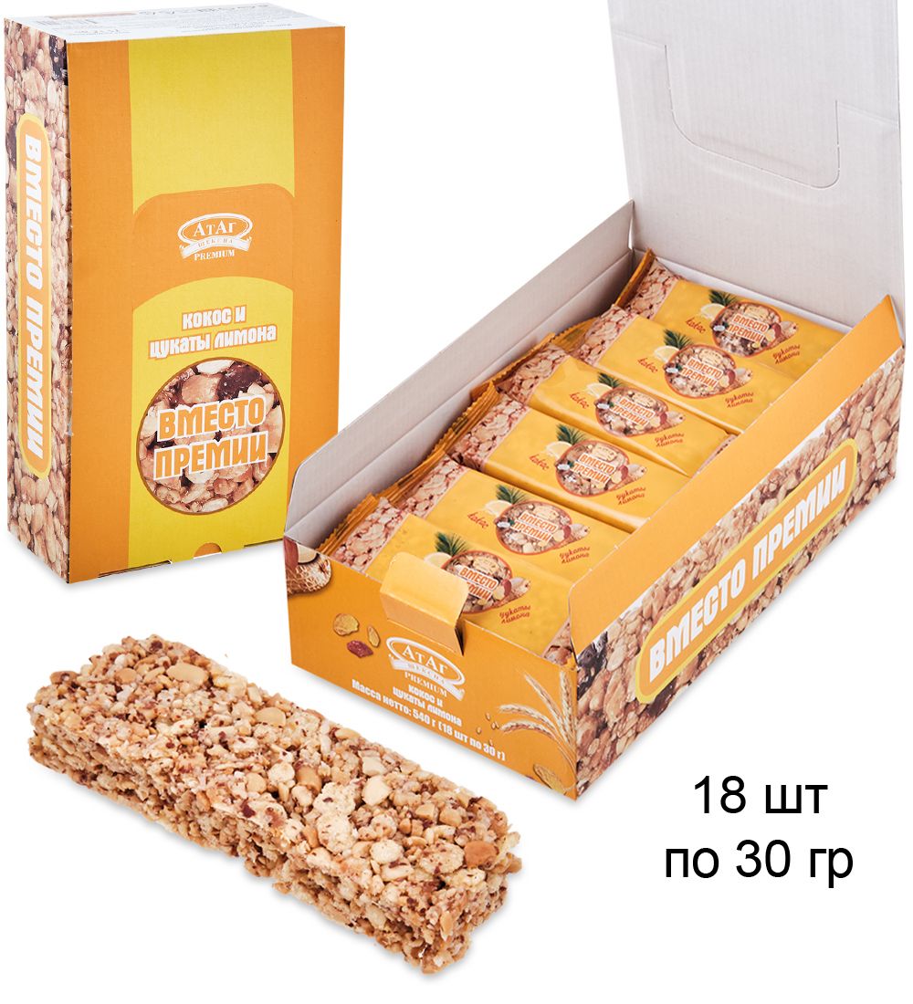 AT-103/3 Мюсли кокос-цукаты «Вместо премии» 18*30 гр