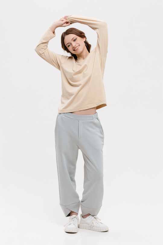 Джогеры "Роскосмос х 7.2.66", светло-серый