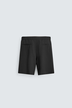 ZARA ТЕХНИЧЕСКИЕ ШОРТЫ RELAXED FIT, ЧЕРНЫЙ