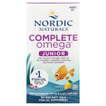 Nordic Naturals, Complete Omega™ Junior, для детей от 6 лет, со вкусом лимона, 90 миникапсул